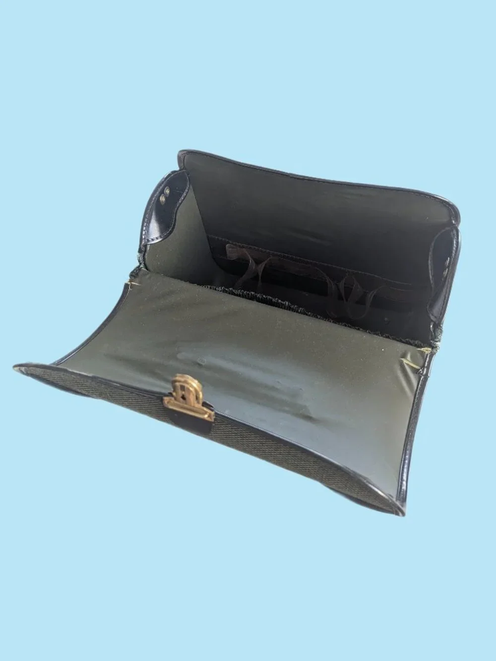 Vintage Tweed Locking Case - top loading